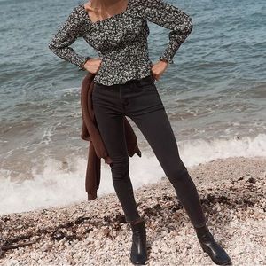 MADEWELL 10" High-Rise Skinny Jeans Starkey Wash